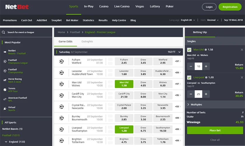 Netbet Screenshot 3